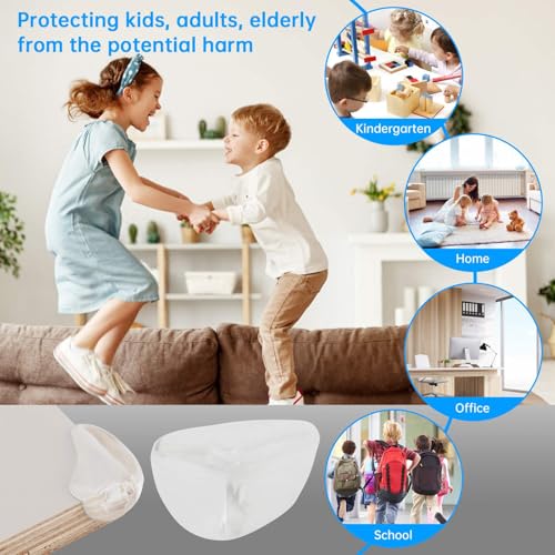 Image of Corner Protectors for Baby 20Pcs, Furniture Corner Guard, Edge Corner Guard, Edge Safety Bumpers for Table Edges & Sharp Corners, Baby Proof Corners Bumper Cushion, Clear Table Safe Corner Protectors
