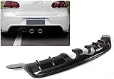 【Premium-Material】Der Spoiler-Splitter für die hintere Stoßstange des Autos besteht aus hochwertigem Material, mit polierten und glänzenden Oberfläche und UV-geschützt Clear Coating, hohe Festigkeit, Schlagzähigkeit, verblassen gemacht.