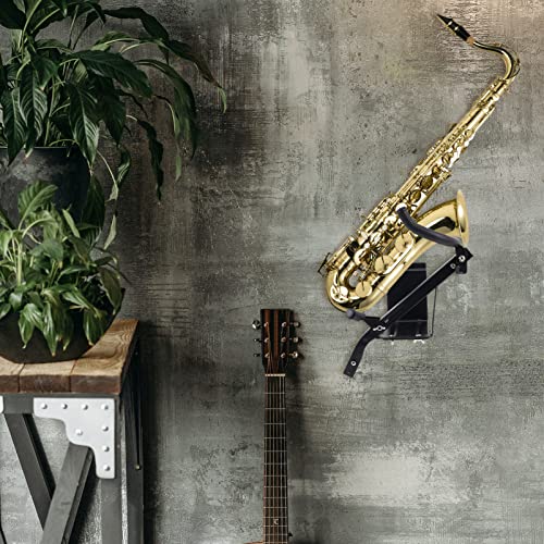 Supvox Alto Saxophone Stand Saxophone Wall Mount Holder Wall Rack Saxophones Holder #TOP3