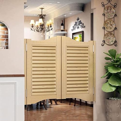 Custom Solid Wood Swinging Doors for Kitchens, Libraries, Bars & Entrances - Automatic Hinged Gates, Durable & Stylish Fence Solutions