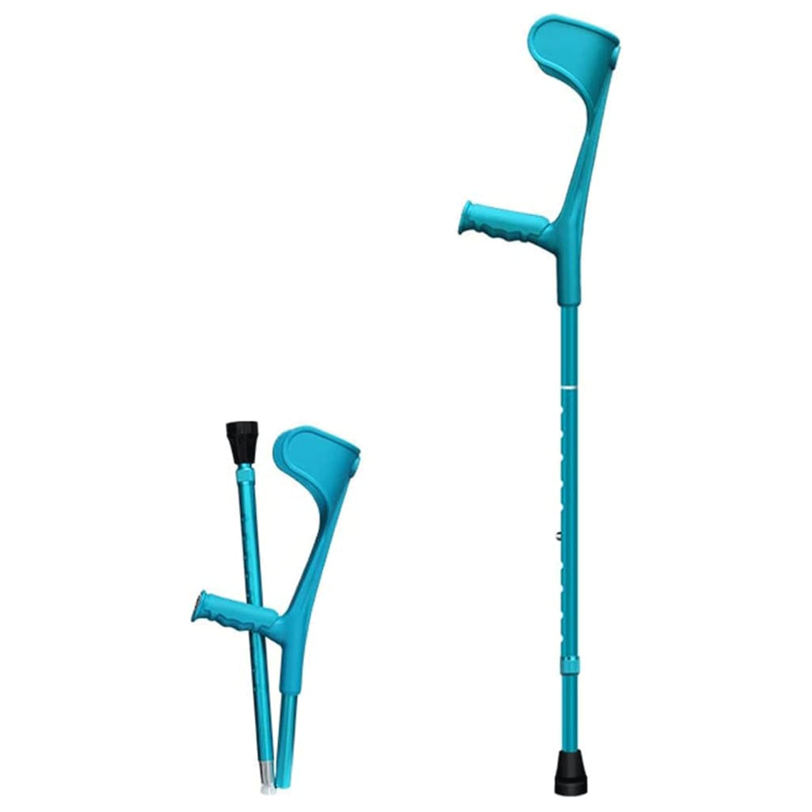 Muletas telescópicas plegables para antebrazo, medio puño, codo, muleta ligera y ajustable para hombres y mujeres, ayuda para caminar