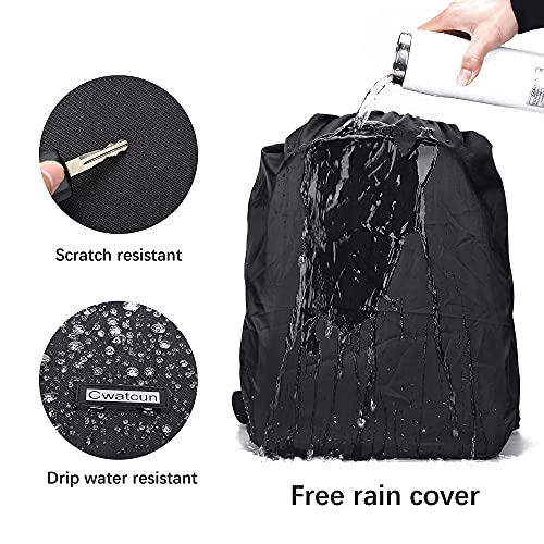 Mochila para cámara Cwatcun con cubierta de lluvia y USB miniatura 4