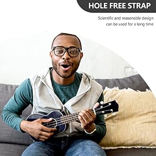 GANAZONO 1Pc Crochet Clip sur La Bandoulière Uke Réglable Sangle Ukulélé sans Perceuse Facile à Utiliser Et S'adapte à La – Image 3