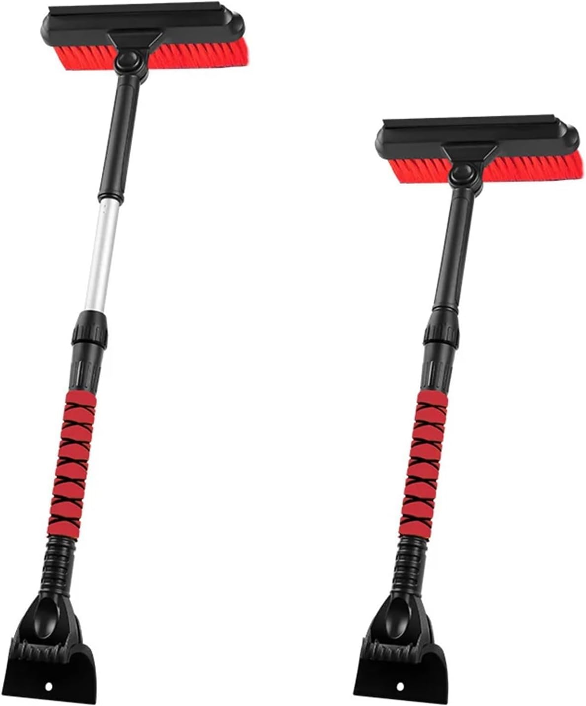 3 in 1/5 in 1 Car Ice Removing Brush Shovel Retractable Winter Snow Removal Scraper Auto Cleaning Tool Accessories(Snow Shovel(Orange))