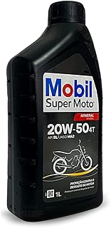 Oleo de Moto Mobil Super Moto 20w50 Mineral 4t 1lt - Produto 3 mais recomendado com 4.6 estrelas
