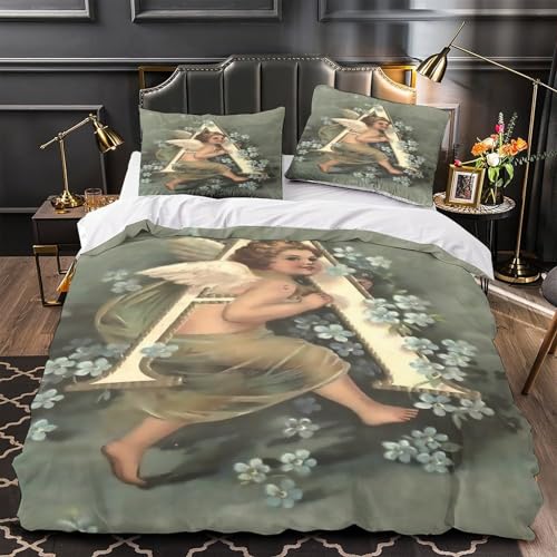 Housse de couette lit simple 140x200cm en microfibre imprimée 3D