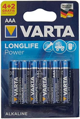 VARTA Longlife Power 4+2 AAA Alkalin İnce Kalem Pil - Görsel 1