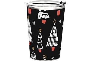 Black Bottle Brush Christmas Trees Tumbler