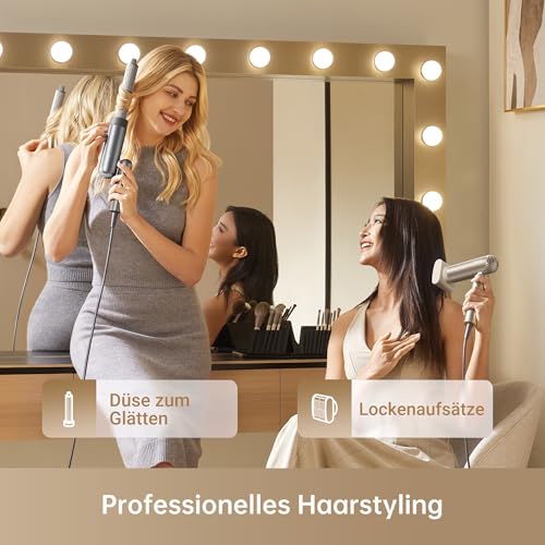 DREAME Pocket Neo Hochgeschwindigkeits-Haartrockner, 3 klappbare Formen Reiseföhn, 300 g, 110.000 U/min Motor, 300 Millionen negative Ionen/cm³, konstant 57 °C, 40s NTC-Trocknung, 2026 Neue 3