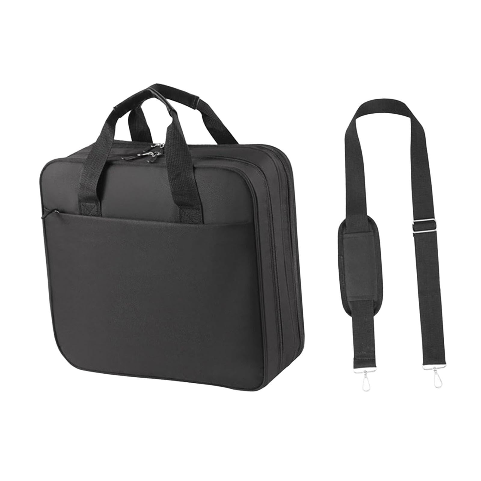 Carpeta de Negocios Organizadora A4, Bolso de Mano Multifuncional con Correa Desmontable, Tela Oxford Resistente para Oficina, Estudio y Viajes (34.5x12x33 cm / 13.6x4.7x13 in)