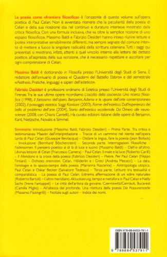 Paul Celan. La Poesia Come Frontiera Filosofica - 2