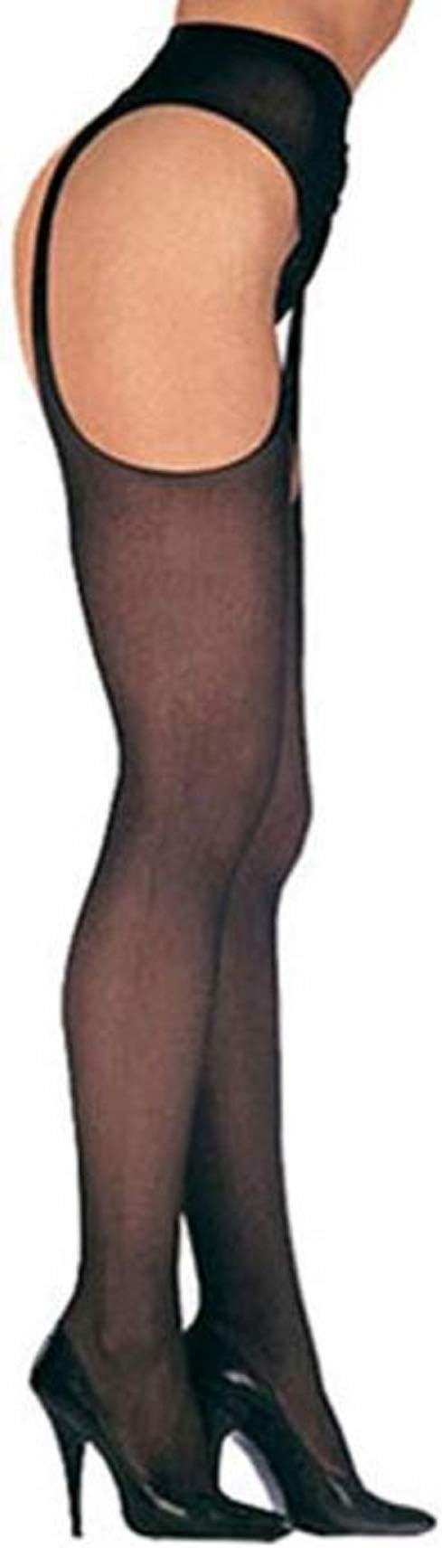 Leg Avenue women Suspender tights in black one size about 34 to 40