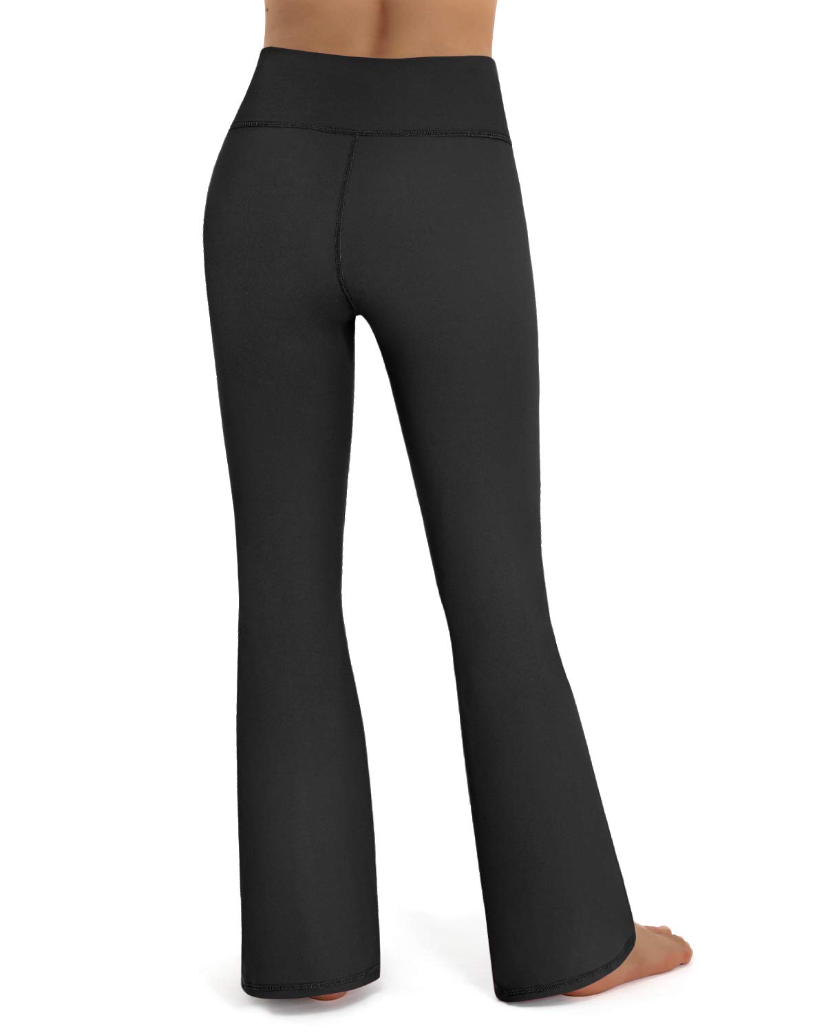 Promover Pantaloni da Yoga da Donna Leggins a Zampa con Tasche Flare Elastici Sportivi Pilates Danza Fitness Palestra di Allenamento