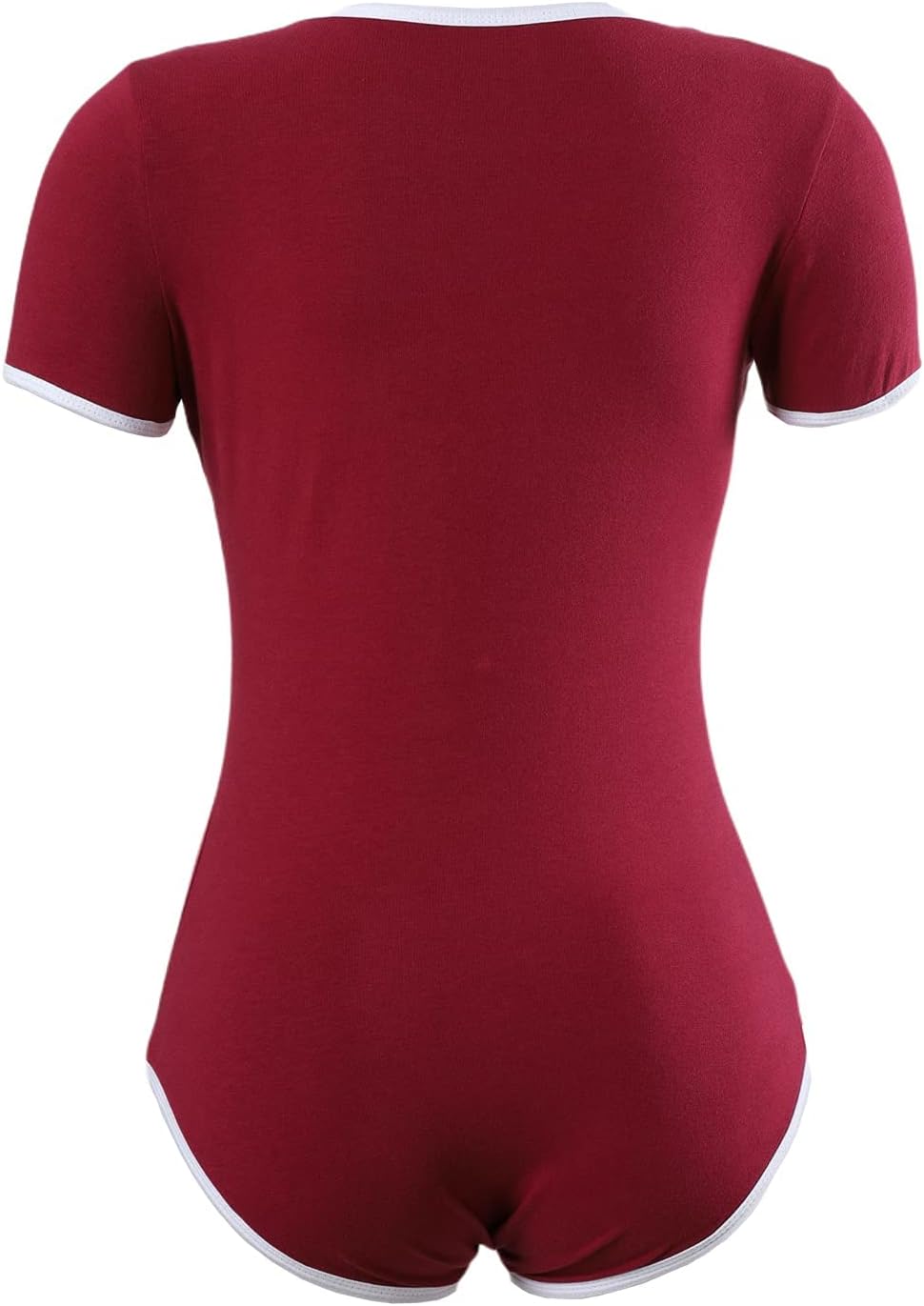 CutiePlusU Cotton Button Crotch Bodysuit Onesie Pajamas Leotard Basic 2 Pack