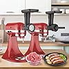 Fruit & Vegetable Strainer Attachment Set for KitchenAid Stand Mixer, Includes Food Grinder Attachment with Sausage Stuffer Tubes and Juicer Auger, Meat Grinder Attachment for KitchenAid by InnoMoon