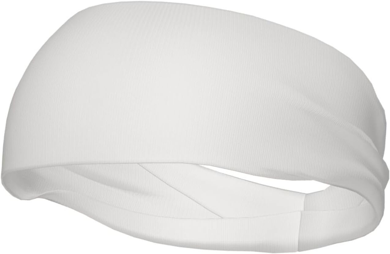 Unisex Sports Headband, Beige Basketball Elastic Headband, Exercise Running Cycling Yoga Fitness Sweat Band,