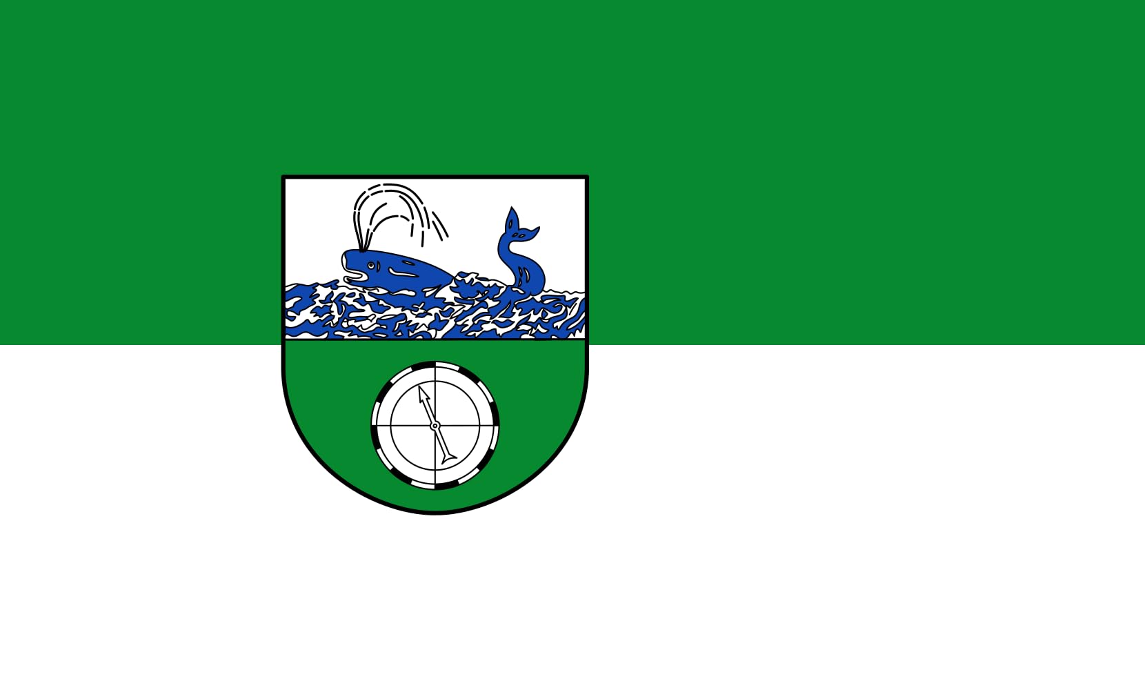 Drapeau List auf Sylt de 1.35m² en maille drapeau paysage haute résistance