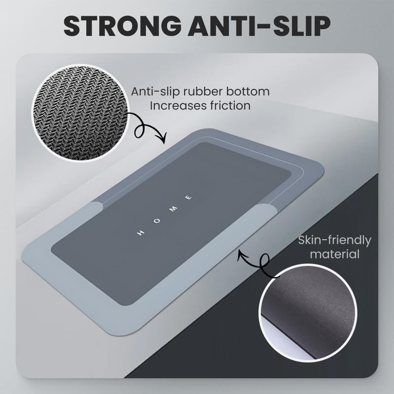 hoehew Modernized Magic Mat - Tapete mágico para baño, 2024, de secado rápido, superabsorbente, antideslizante, tapete de baño de diatomea, barro, cocina, hogar