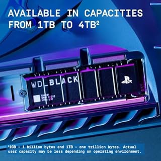 WD_BLACK SN850P 4TB PS5 SSD, Officially Licensed for PlayStation 5, Read Speeds Up to 7300 MB/s, M.2 2280 PCIe NVMe, Exclusive Heatsink Design, Internal Gaming SSD