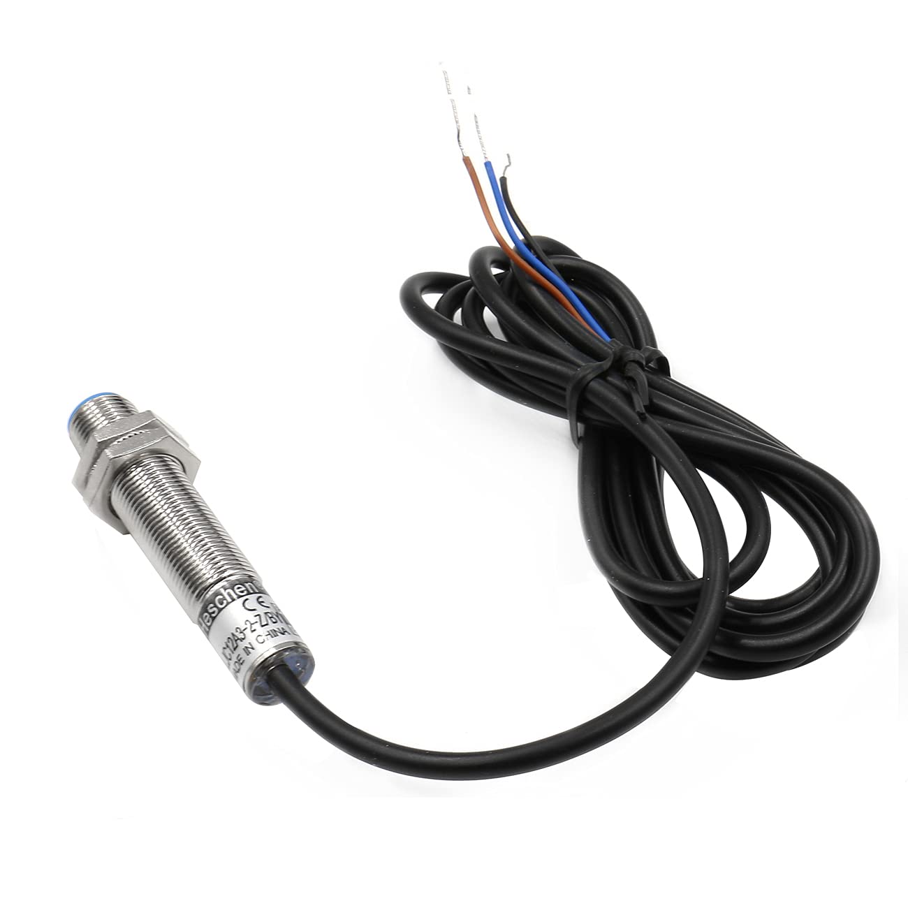 Heschen Capteur Capacitif M12 LJC12A3-2-Z/BY - Détection 1-2mm, 10-30VDC, PNP NO | Pour Automatisme Industriel