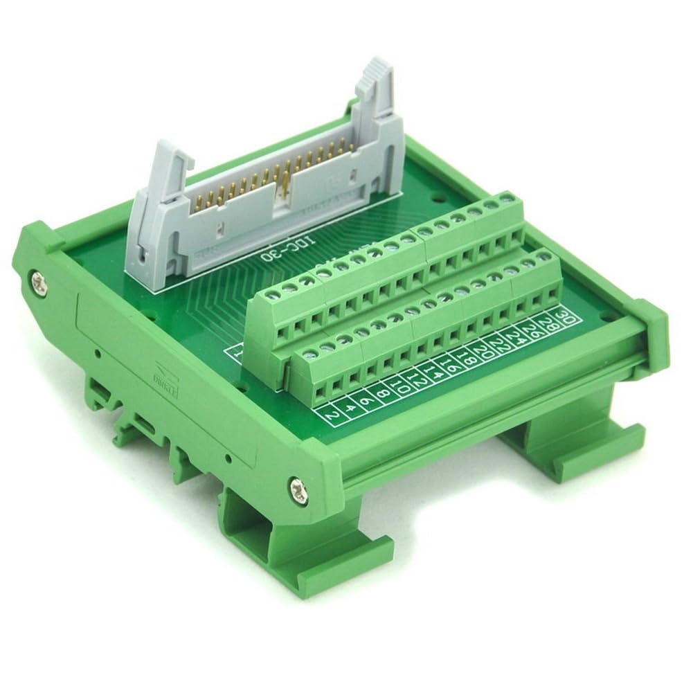 Módulo IDC-30 breakout para riel DIN con bloque de terminales para cableado rápido 7