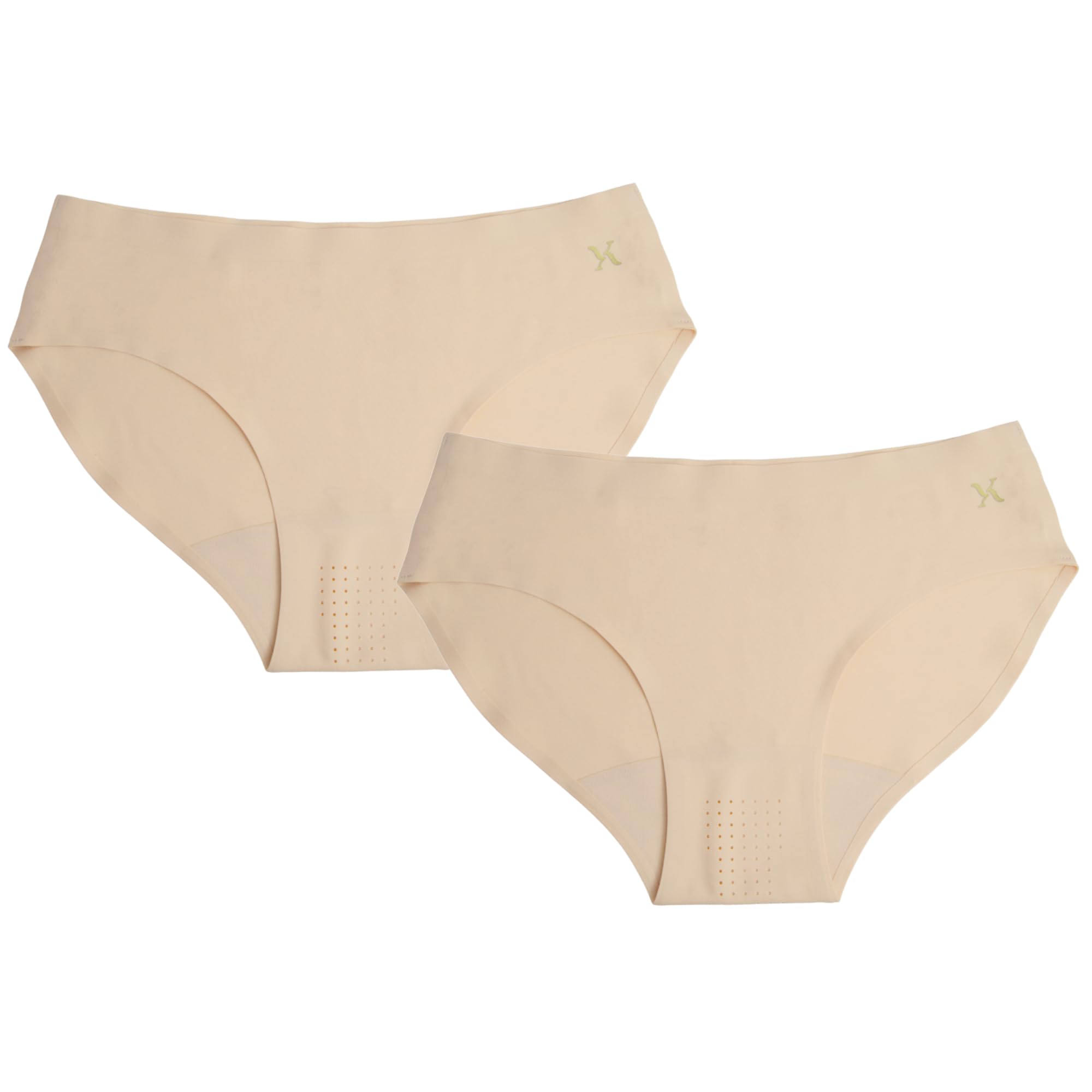 krvvy Pack of 2 Seamless Bikini Underwear | Low-Rise, Low Coverage Panty for Women with 100% Cotton Gusset | Ultrasoft Fabric for All Day Comfort-picture-1