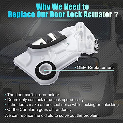 Image of X AUTOHAUX Front Right Side Power Door Lock Actuator Motor for Toyota Corolla Camry 69030-53120 69030-02380