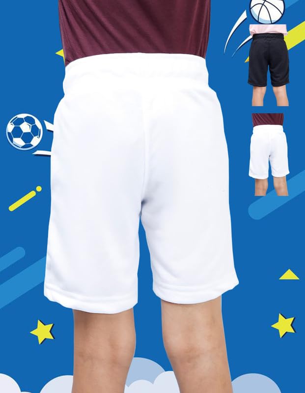 Image of Nusyl Solid & Printed Cotton Blend Shorts for Boys | Comfortable Casual Shorts | Soft Breathable Fabric with Elastic Waistband | Relaxed Fit | 2-16 Years | Multiple Colors