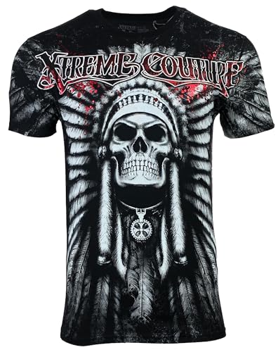 Xtreme Couture by Affliction Men's Short Sleeve T-Shirt Chief Motor Club