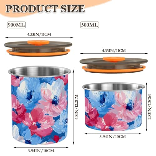 Envase para café acero inoxidable 500ml con tapa hermética miniatura 2