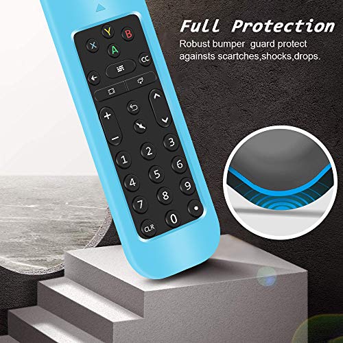 Silicone Protective Case for PDP 048-083-NA Talon Media Remote Control,Remote Case Holder Skin Protector Accessories for PDP Streaming Media Remote,Shockproof PDP Xbox One Remote Back Cover-Glowblue - Thumbnail 3