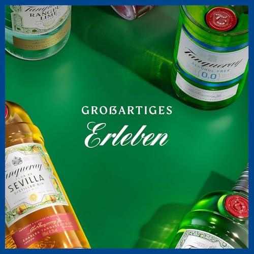 Tanqueray 0,0%, alkoholfreie Gin-Alternative, für nicht-alkoholische Cocktails und Longdrinks, zuckerfrei & kalorienfrei, 0%, voller Geschmack, 700ml Einzelflasche