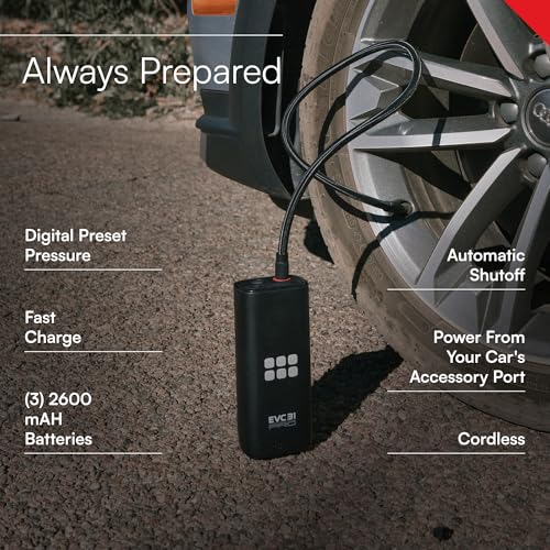 Image of Viair Every Vehicle Carry EVC31 PRO - rechargeable, portable air compressor, dual power source, LED gauge w /preset - Tire Inflator Ideal for LT truck & suv's, cars, motorcycles, & E-bikes