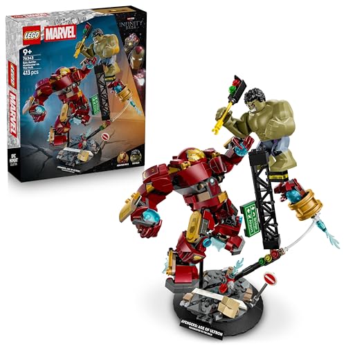 Image of LEGO ǀ Marvel Epic Battle: Hulkbuster vs. The Hulk Super Hero Building Toy with Iron Man - 76343