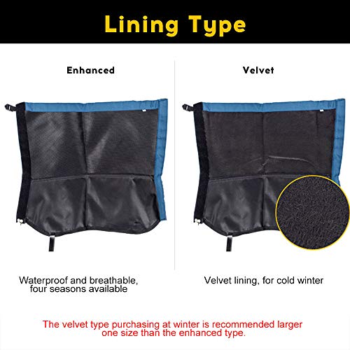 Festnight Par Capa de Sapato À Prova D 'Água Caminhadas Escalada Snow Ski Legging Polainas Mulheres