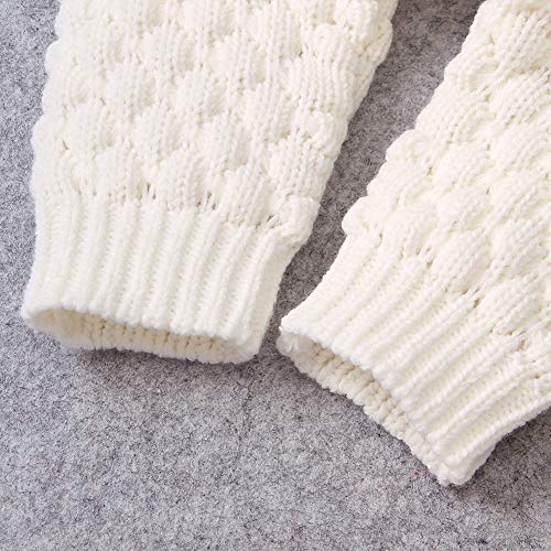 Barboteuse tricotée bébé à capuche | Pull chaud pour nouveau-né - 5