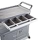 Rubbermaid Commercial Products HDPE Service Cart with Lockable Doors and Sliding Drawer - Grey