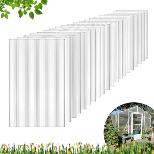 DGSL 14 Pcs Polycarbonate Greenhouse Panels, 4' x 2' x...