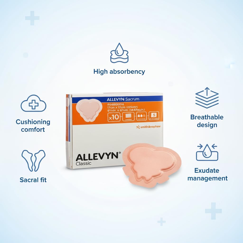 2026 New Advanced Allevyn Sacrum Classic S & N 17 cm x 17 cm For Bed Sores 3pcs — Amazon image 2