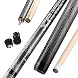 Collapsar XP01 Jump Break Cue Pool Sticks 58 Inch 3-Piece Maple Shaft Quick Release Joint 19.5 20 OZ (White, 20OZ)