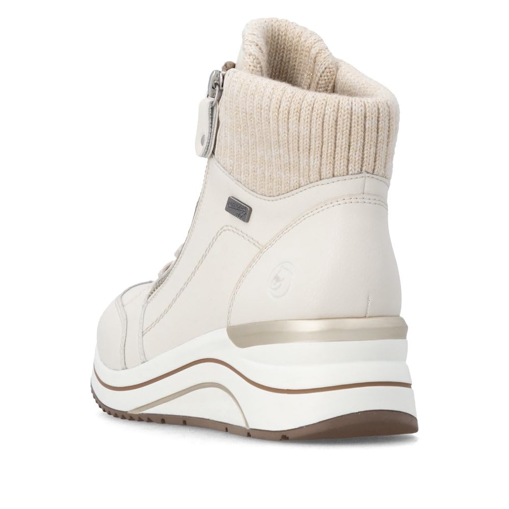 Remonte Damen Stiefeletten Glattleder D0T77-60 Beige Gr. 43 – Ansicht 2