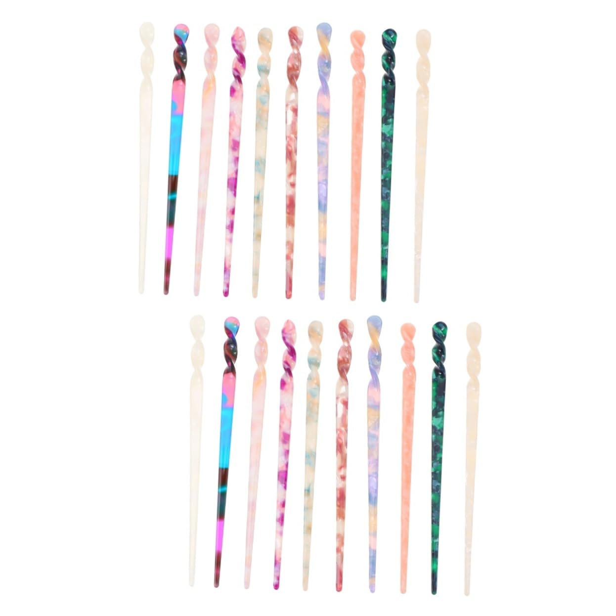 FOMIYES 2 Juegos de Horquillas para El Pelo Estilo Tradicional Chino Decoración Elegante para El Cabello para Mujeres Ideales para Fiestas Cosplay Y Uso Diario 10 Unidades