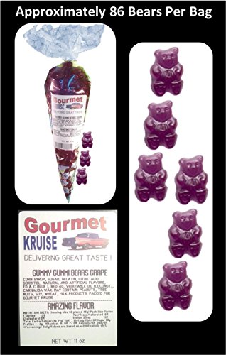 Red Gummy Bears Wild Cherry Purple Grape 33 oz miniatura 3