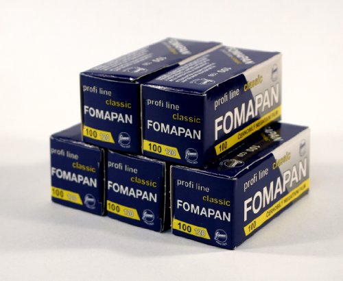 Fomapan 100asa noir et blanc 120 poses lot de 5 pellicules argentiques moyen format 100 ISO