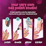 Nail Art Studio for Girls - Birthday Gift - Nail Polish Kit for Kids Ages 7-12 Years Old - Girl Gifts Ideas - Gift Set - Girly Stuff - Polish, Pens, Glitter, Stickers, Gems, Filer - 8 9 10 11 12 Year - Image 5