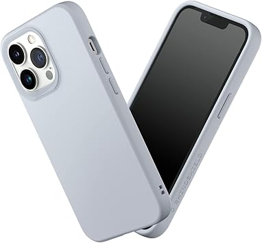 RhinoShield Case Compatible with [iPhone 13 Pro] | SolidSuit - Shock Absorbent Slim Design Protective Cover with Premium Matte Finish 3.5M / 11ft Drop Protection - Ash Grey