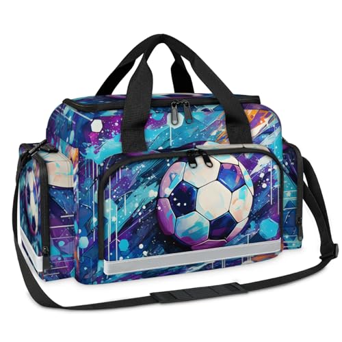 GzLeyigou First Aid Bags Empty, Purple Soccer Emergency Bag First Aid Kit Multiple Compartment Kit Carrier On Call Trauma Bag For Paramedics Emergency Medical Supplies Kit