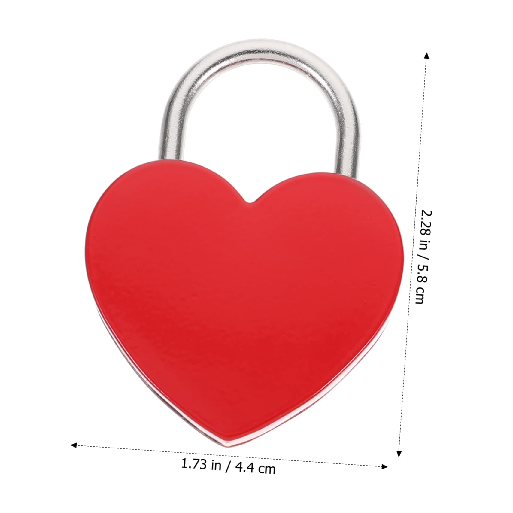 Gadpiparty 10pezzi Piccolo Lucchetto Forma Di Cuore Con Chiave Serratura Per Valigia Diario e Borse Romantico Per Occasioni Speciali