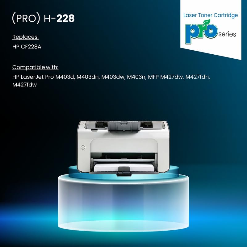 Image of ProDot 228 Toner Cartridge Replaces HP CF228A Compatible with HP LaserJet Pro M403d /M403dn /M403dw /M403n /MFP M427dw /M427fdn /M427fdw I 3000 Page Yield I 1 Year Warranty (2 PC)