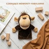 LOMTRATS Łatwe w użyciu zabawki zwierzęce dla dzieci, dla małych dzieci Łącznie Wilk Tygrys Lew Małpa I tak dalej Ruchome otwarte paszcze, idealne do opowiadania historii, nauczania, przedszkola